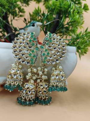   Earrings/ Gold-Plated Jhumki Earrings For Wo  And Girls 1