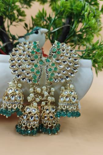   Earrings/ Gold-Plated Jhumki Earrings For Wo  And Girls