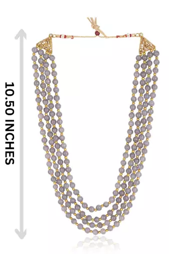   groom sherwani necklace moti mala layered for wedding | groom mala with brooch se