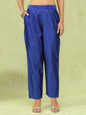 Women's silk blend self designed straight kurta pant with dupatta set 4