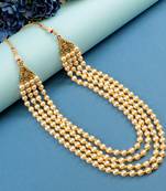   groom sherwani necklace moti mala layered for wedding | groom mala with brooch set