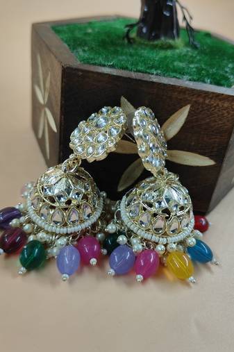   Traditional Jhumki Earrings For Wo  And Girls