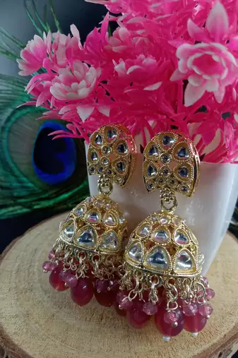   Traditional Jhumki Earrings For Wo  And Girls