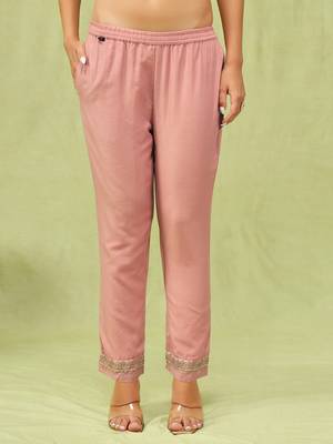 Vredevogel  women kurta and trouser duppata set with embroidery cotton blend 4