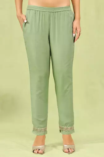 Vredevogel  women kurta and trouser duppata set with embroidery cotton blend