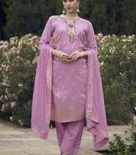 Vredevogel  women kurta and pant sets viscose rayon silk blend with neck handwork