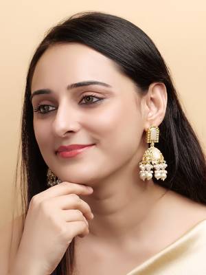   Jhumki Earrings For Wo  And Girls / Indian state t earrings for wedding, festival, Diwali 3