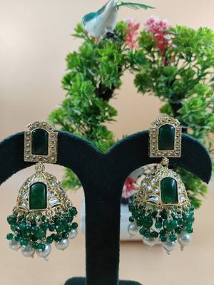   Jhumki Earrings For Wo  And Girls / Indian state t earrings for wedding, festival, Diwali 1