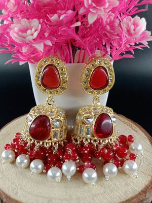   Jhumki Earrings For Wo  And Girls / Indian state t earrings for wedding, festival, Diwali 1