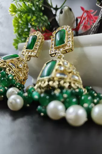   Jhumki Earrings For Wo  And Girls / Indian state t earrings for wedding, festival, Diwali