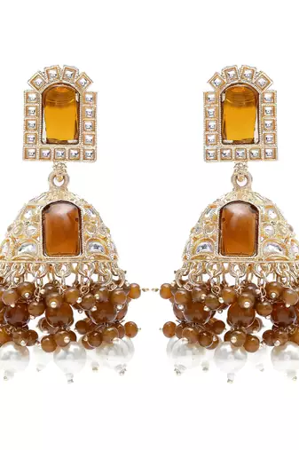   Jhumki Earrings For Wo  And Girls / Indian state t earrings for wedding, festival, Diwali
