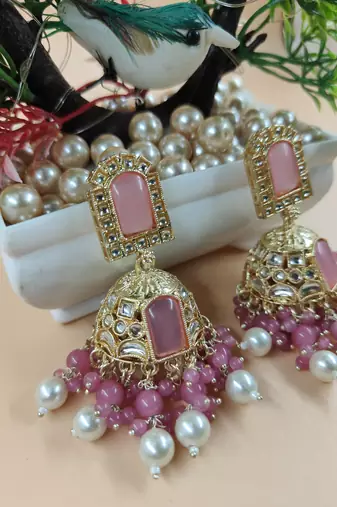   Jhumki Earrings For Wo  And Girls / Indian state t earrings for wedding, festival, Diwali