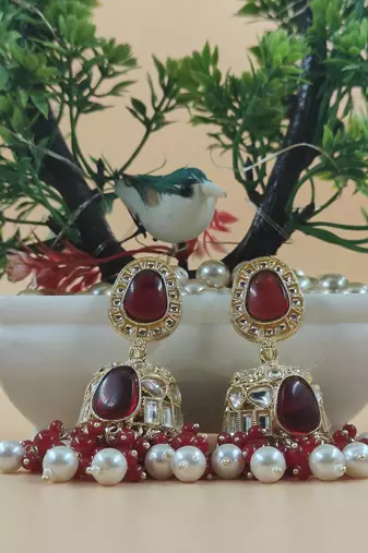   Jhumki Earrings For Wo  And Girls / Indian state t earrings for wedding, festival, Diwali