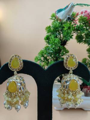   Jhumki Earrings For Wo  And Girls / Indian state t earrings for wedding, festival, Diwali 1