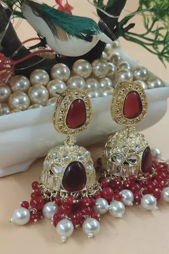   Jhumki Earrings For Wo  And Girls / Indian state t earrings for wedding, festival, Diwali