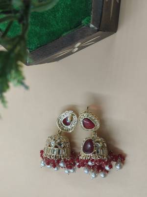   Jhumki Earrings For Wo  And Girls / Indian state t earrings for wedding, festival, Diwali 4