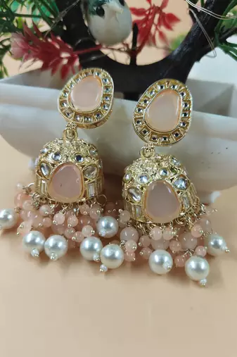   Jhumki Earrings For Wo  And Girls / Indian state t earrings for wedding, festival, Diwali