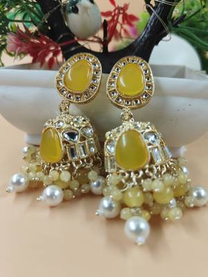   Jhumki Earrings For Wo  And Girls / Indian state t earrings for wedding, festival, Diwali 3