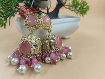   Jhumki Earrings For Wo  And Girls / Indian state t earrings for wedding, festival, Diwali 2