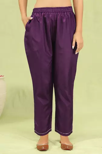 Vredevogel   women kurta and trousers pant set silk blend