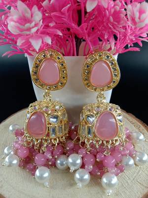   Jhumki Earrings For Wo  And Girls / Indian state t earrings for wedding, festival, Diwali 3