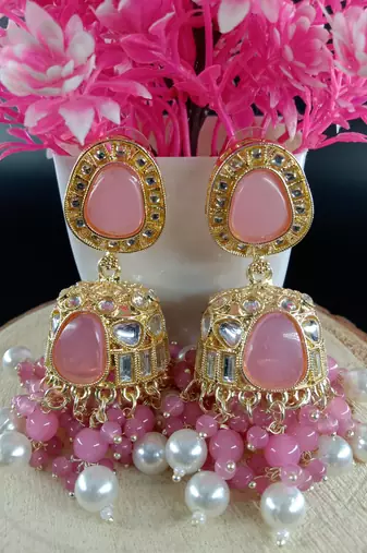   Jhumki Earrings For Wo  And Girls / Indian state t earrings for wedding, festival, Diwali