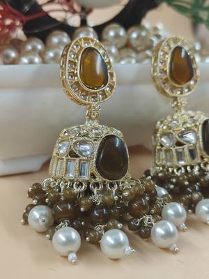   Jhumki Earrings For Wo  And Girls / Indian state t earrings for wedding, festival, Diwali 4