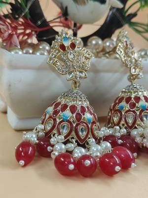   Traditional Jhumka Earrings For Wo  And Girls 3