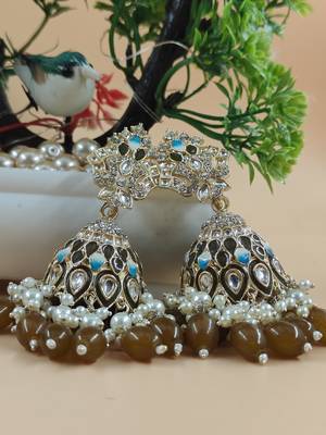   Traditional Jhumka Earrings For Wo  And Girls 2