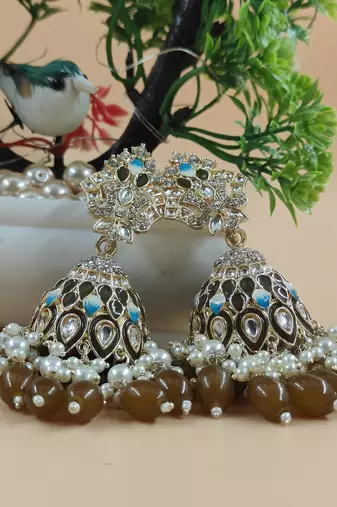   Traditional Jhumka Earrings For Wo  And Girls