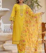 Vredevogel  women kurta and pant sets viscose roman silk fabric