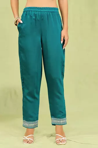 Vredevogel  women   s viscose roman silk embroidery straight kurta pant with dupatta set
