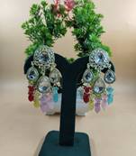   Multy beads Kundan Mirror Jhumka beautiful chaandbalis for wo 