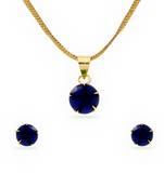 Blue Stone Small Pendant set for College Girls