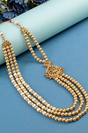 Groom mala and brooch set