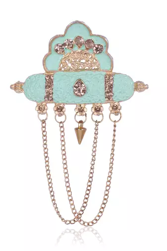   groom sherwani necklace moti mala layered for wedding | groom mala with brooch set