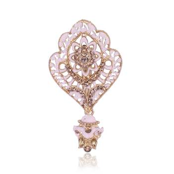   groom sherwani necklace moti mala layered for wedding | groom mala with brooch set 4
