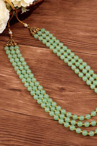 Groom mala and brooch set