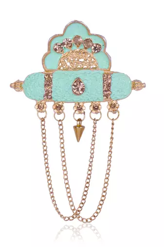   groom sherwani necklace moti mala layered for wedding | groom mala with brooch set