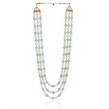 Groom mala and brooch set 4