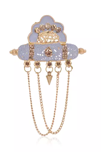   groom sherwani necklace moti mala layered for wedding | groom mala with brooch set