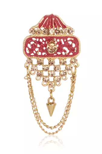   groom sherwani necklace moti mala layered for wedding | groom mala with brooch set