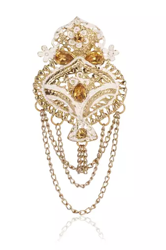   groom sherwani necklace moti mala layered for wedding | groom mala with brooch set