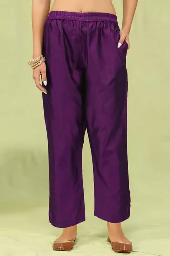 Vredevogel  women cotton silk blend kurta and pant sets with handwork and dupatta