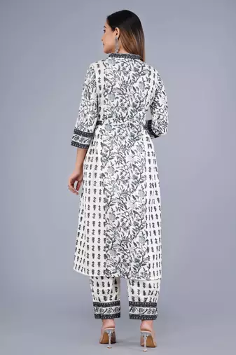Grey Viscose Rayon Printed Kurta Pant With Dupatta