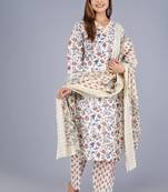 Multicolor Viscose Rayon Printed Kurta Pant With Dupatta