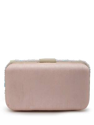 adorn pastel multi wave embellished faux silk clutch 4