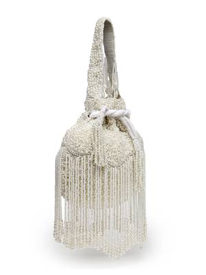 droop off white pearl embellished velvet potli 6