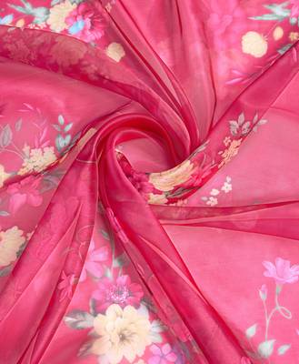  pink viscose silk floral embroidered straight kurta with afghani salwar & dupatta 4