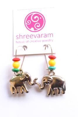 " Haathi Mera Saathi " Elephant earrings 1